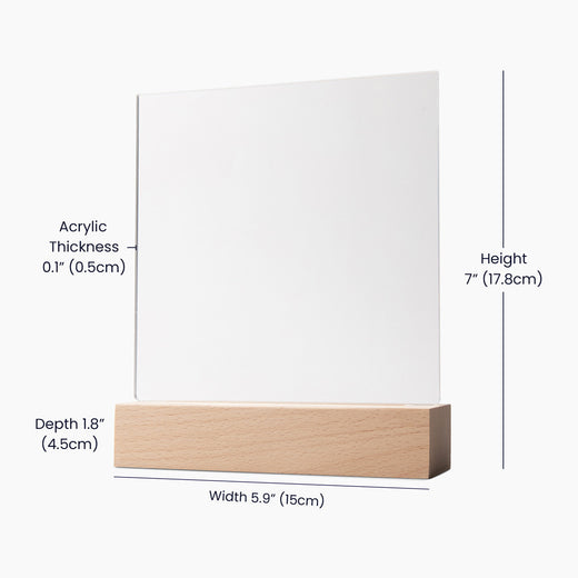 Acrylic Square Design Grandpa