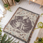 Snuggling Kitties - Woven Blanket